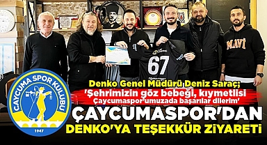 Çaycumaspor'dan DENKO'ya teşekkür ziyareti