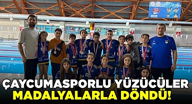 Çaycumasporlu yüzücüler madalyalarla döndü!