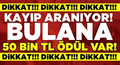 Dikkat! Bulana 50 bin TL ödül var!