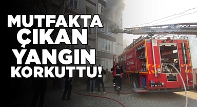 Mutfakta çıkan yangın korkuttu!
