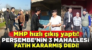 Perşembe'nin üç mahallesi Fatih Kararmış dedi!