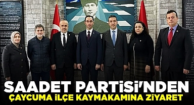 Saadet Partisi'nden Çaycuma İlçe Kaymakamına ziyaret