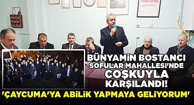 Bostancı; 'Çaycuma'ya abilik yapmaya geliyorum!'