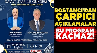 Bostancı'dan çarpıcı açıklamalar! Bu program kaçmaz!