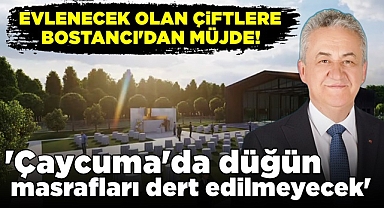 Bostancı'dan müjde; 'Çaycuma'da düğün masrafları dert edilmeyecek!'