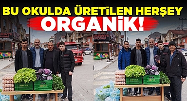 Bu okulda üretilen herşey organik!