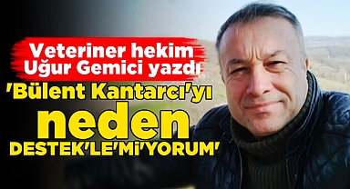 'Bülent Kantarcı'yı neden 'Destekle'mi'yorum'