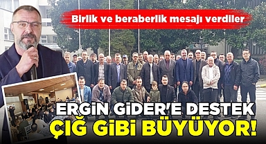 Ergin Gider'e destek çığ gibi büyüyor!