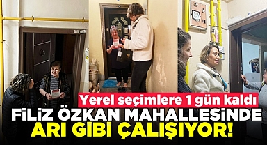 Filiz Özkan mahallesinde arı gibi çalışıyor!