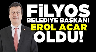 Filyos Belediye Başkanı Erol Acar oldu!