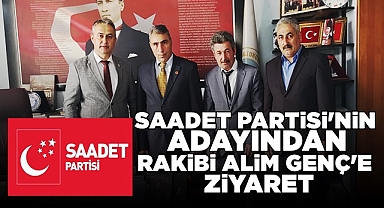 Saadet Partisi'nin adayından rakibi Alim Genç'e ziyaret