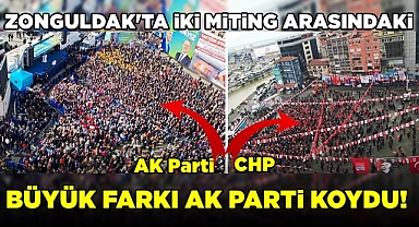 Zonguldak'taki iki miting arasındaki büyük farkı Ak Parti koydu!
