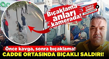 Çaycuma'da cadde ortasında bıçaklı saldırı!