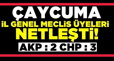 Çaycuma İl Genel Meclis Üyeleri netleşti!