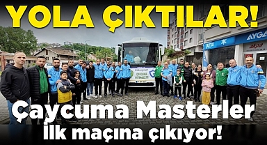 Çaycuma Masterler ilk maçına çıkıyor! Yola çıktılar!