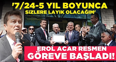 Filyos'ta devir teslim töreni! Erol Acar resmen göreve başladı!