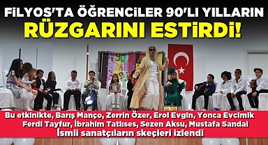 Filyos'ta öğrenciler 90'lı yılların rüzgarını estirdi!