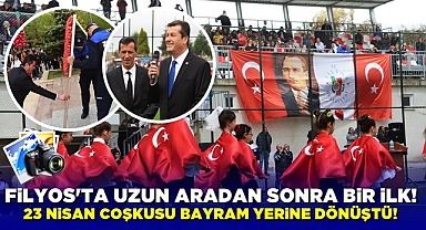 Filyos'ta uzun aradan sonra bir ilk! 23 Nisan coşkusu bayram yerine dönüştü!
