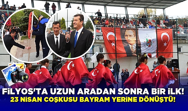 Filyos'ta uzun aradan sonra bir ilk! 23 Nisan coşkusu bayram yerine dönüştü!