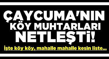 İşte köy köy, mahalle mahalle muhtarların kesin listesi...