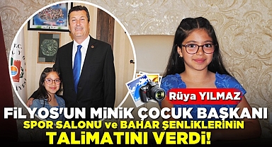 Minik çocuk başkandan spor salonu ve bahar şenlikleri talimatı!