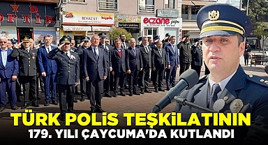 Türk Polis Teşkilatının 179. yıldönümü Çaycuma'da kutlandı