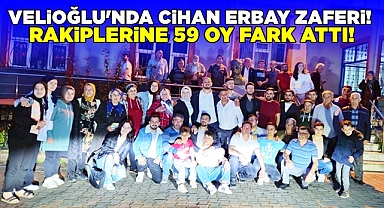 Velioğlu'nda Cihan Erbay zaferi! Rakiplerine 59 oy fark attı!