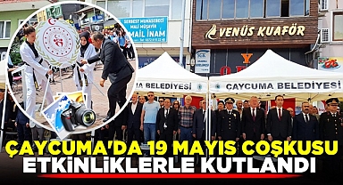 Çaycuma'da 19 Mayıs coşkusu etkinliklerle kutlandı