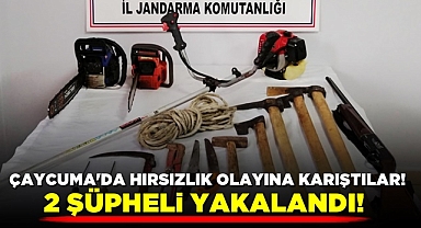 Çaycuma'da hırsızlık olayına karıştılar! 2 şüpheli yakalandı!