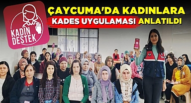 Çaycuma'da kadınlara 'Kades uygulaması' anlatıldı