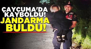 Çaycuma'da kayboldu, jandarma buldu!