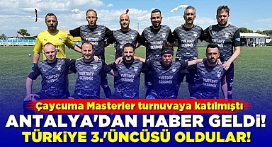 Çaycuma Masterler takımı Türkiye üçüncüsü oldu!