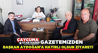 Çaycuma Star Haber'den Başkan Aydoğan'a 'Hayırlı olsun' ziyareti