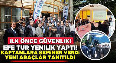 Efe Tur 'İlk önce güvenlik' dedi, yeniliğe gitti, seminer verdi!