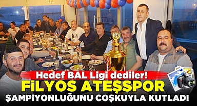 Filyos Ateşspor şampiyonluğunu coşkuyla kutladı