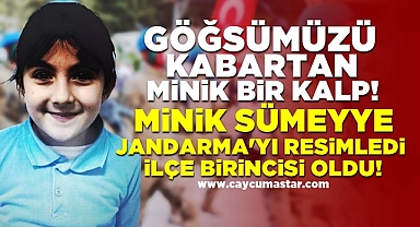 Göğsümüzü kabartan minik bir kalp! Alkışlar minik Sümeyye'ye!