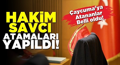 Hakim, savcı atamaları yapıldı! Çaycuma'ya atananlar belli oldu!