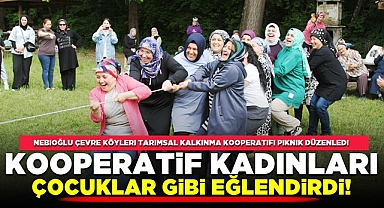 Kooperatif kadınları çocuklar gibi eğlendirdi!