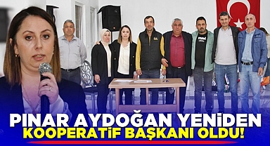 Pınar Aydoğan yeniden kooperatif başkanı oldu!