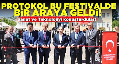 Protokol bu festivalde bir araya geldi! Sanat ve teknolojiyi konuşturdular!