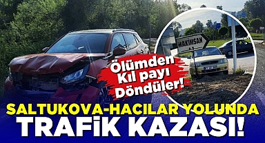 Saltukova-Hacılar yolunda trafik kazası!