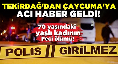 Tekirdağ'dan Çaycuma'ya acı haber geldi!