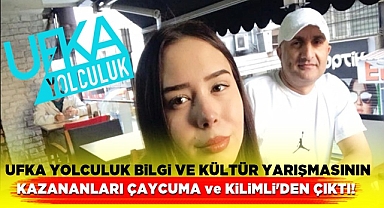 Ufka Yolculuk bilgi yarışmasının kazananları Çaycuma ve Kilimli'den çıktı!