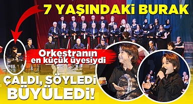 7 yaşındaki Burak, çaldı, söyledi, büyüledi!