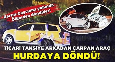 Bartın-Çaycuma yolunda ölümden döndüler!