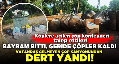 Bayram bitti, geride çöpler kaldı! Vatandaş gelmeyen çöp kamyonundan dert yandı!