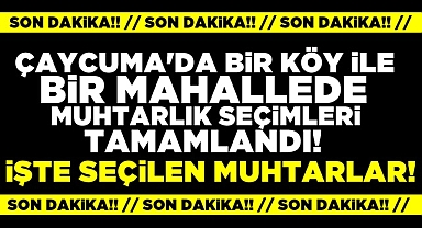 Çaycuma'da bir köy ile bir mahallede muhtarlık seçimleri tamamlandı!