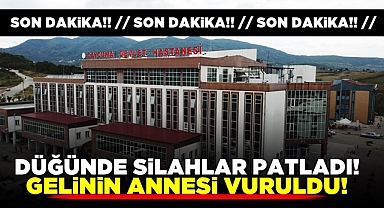 Çaycuma'da düğünde silahlar patladı! Gelinin annesi vuruldu!