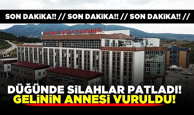Çaycuma'da düğünde silahlar patladı! Gelinin annesi vuruldu!