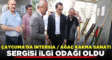 Çaycuma'da İntersia, Ağaç Kakma sanatı sergisi ilgi odağı oldu